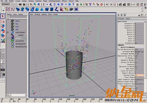 paint effect結(jié)合maya粒子制作動(dòng)畫 飛特網(wǎng) maya入門教程