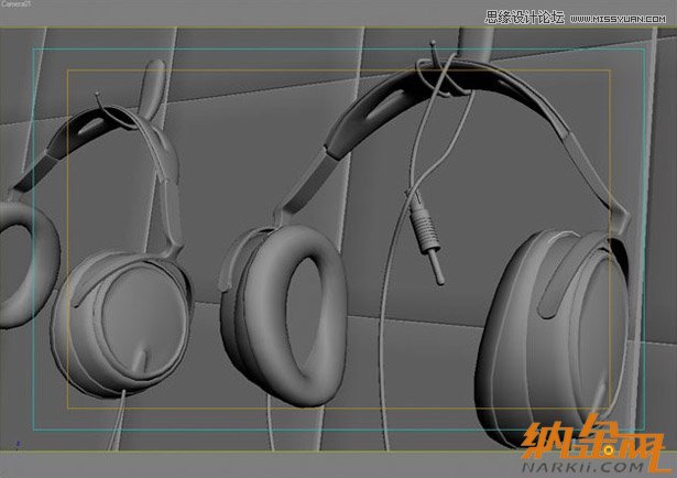 3DSMAX制作逼真的電腦耳機(jī)教程,PS教程,思緣教程網(wǎng)