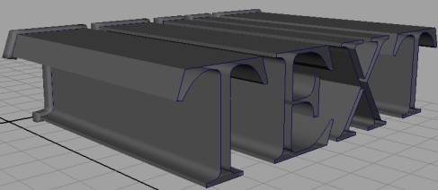 Maya打造立體字效果的方法和步驟9