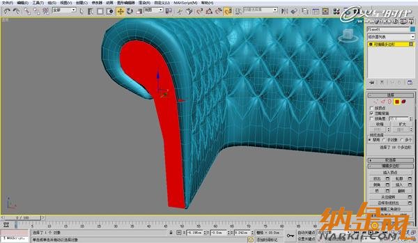 3dsmax歐式沙發(fā)建模教程 飛特網(wǎng) 3dsmax建模教程