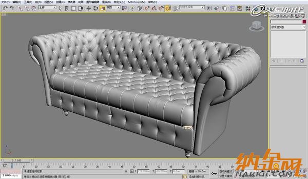 3dsmax歐式沙發(fā)建模教程 飛特網 3dsmax建模教程