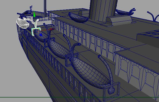 泰坦尼克號(hào)maya建模教程4