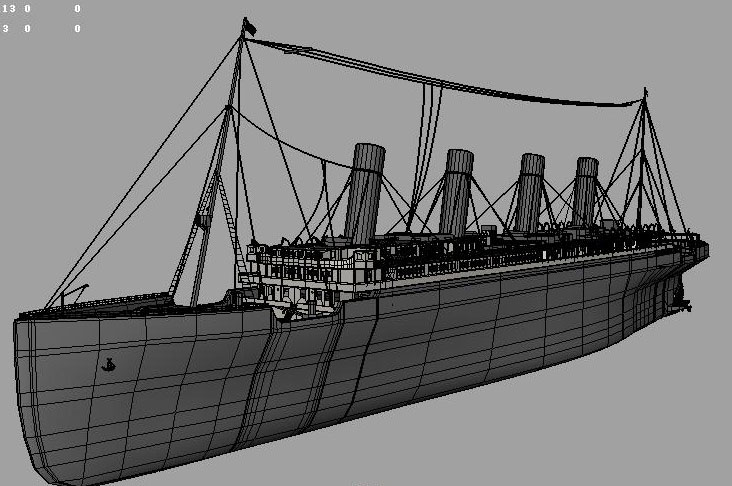 泰坦尼克號(hào)maya建模教程5