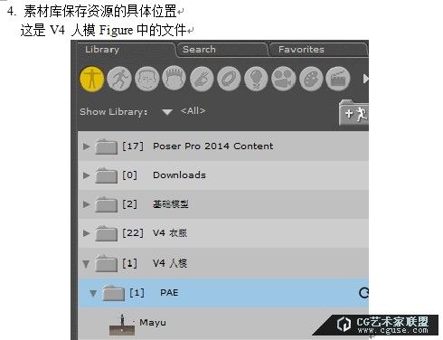 22.poser教程：poser2014教程之素材庫(kù)的管理