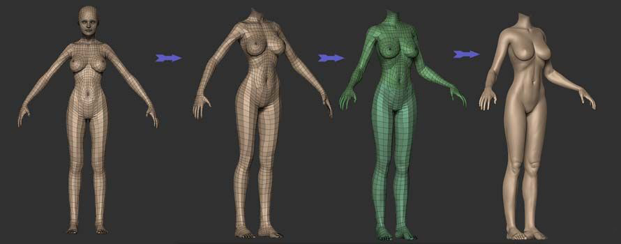 zbrush雕刻牛仔女孩教程  納金網(wǎng)